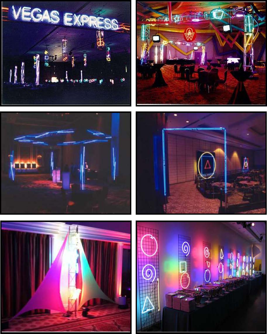 audio video & lighting - neon perimeter lights
