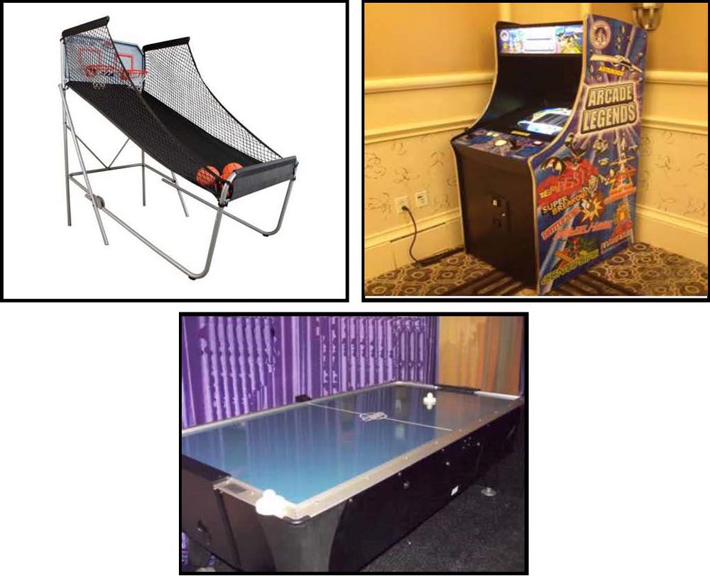 Electronic arcade Games rentals