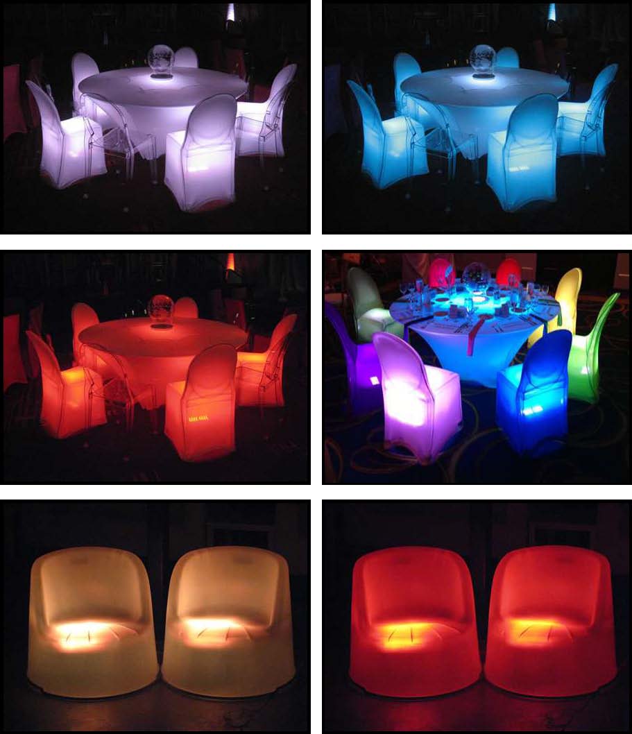 Props & Products Glowing Chairs